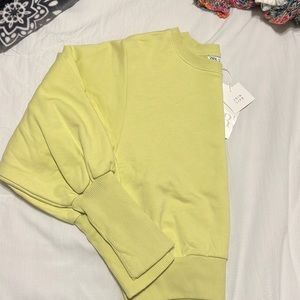 Zara, Sweatshirt, Yellow, NWT